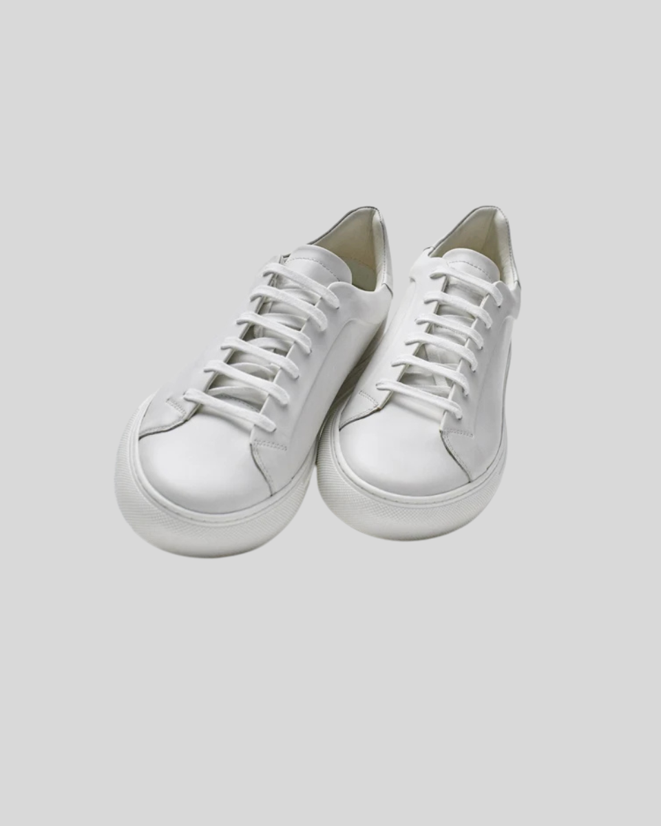 Ādas Oxford Sneakers - Balti